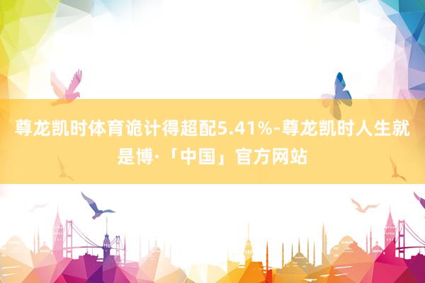 尊龙凯时体育诡计得超配5.41%-尊龙凯时人生就是博·「中国」官方网站